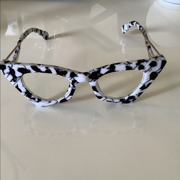 Sale Lena black and white glasses - Picture 1 of 1